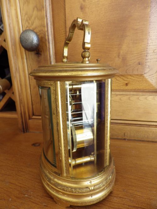 FRENCH REPEATER CARRIAGE CLOCK OVAL CASE - ADDITIONAL PHOTO 4