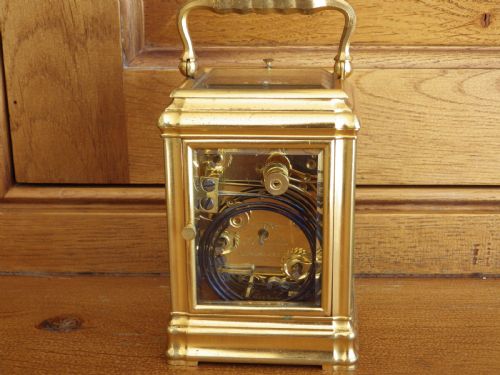 MINIATURE GRAND SONNERIE FRENCH CARRIAGE CLOCK XMAS 1894 - ADDITIONAL PHOTO 4