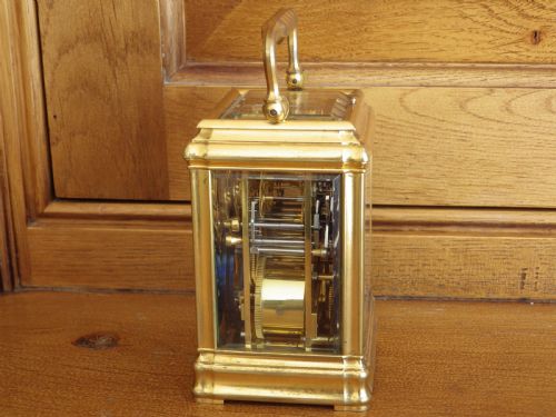 MINIATURE GRAND SONNERIE FRENCH CARRIAGE CLOCK XMAS 1894 - ADDITIONAL PHOTO 5