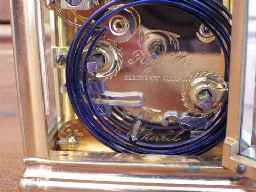 MINIATURE GRAND SONNERIE FRENCH CARRIAGE CLOCK XMAS 1894 - ADDITIONAL PHOTO 6