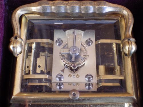 MINIATURE GRAND SONNERIE FRENCH CARRIAGE CLOCK XMAS 1894 - ADDITIONAL PHOTO 9