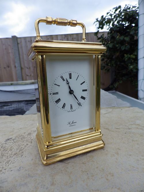 st james englishfrench carriage clock - CATEGORY: ANTIQUE CLOCKS - DATED 1960