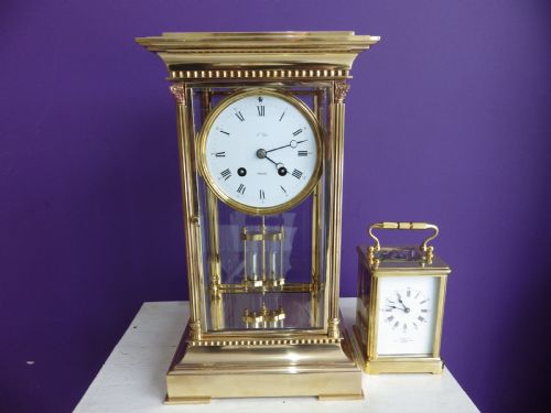 FRENCH CRYSTAL REGULATOR MANTLE CLOCK BY L EPEE FRANCE - ADDITIONAL PHOTO 6
