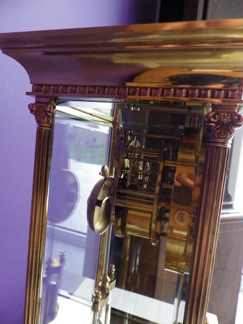 FRENCH CRYSTAL REGULATOR MANTLE CLOCK BY L EPEE FRANCE - ADDITIONAL PHOTO 4