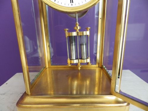 FRENCH CRYSTAL REGULATOR MANTLE CLOCK 1890S - ADDITIONAL PHOTO 2