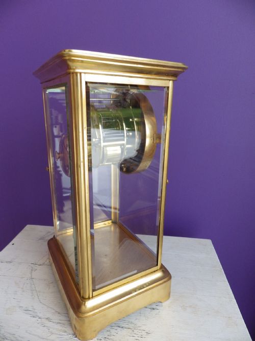 FRENCH CRYSTAL REGULATOR MANTLE CLOCK 1890S - ADDITIONAL PHOTO 5