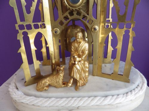 SCOTT MEMORIAL FUSEE ENGLISH SKELETON CLOCK FULLY RESTORED 1890S - ADDITIONAL PHOTO 1
