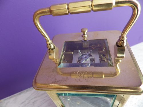 FRENCH CARRIAGE CLOCK REPEATER WITH TING TANG HOUR AND HALF 1890 - ADDITIONAL PHOTO 4