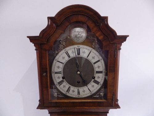 ELLIOTT MAHOGANY WESTMINSTER CHIME ART DECO GRANDMOTHER CLOCK 1930S - ADDITIONAL PHOTO 5