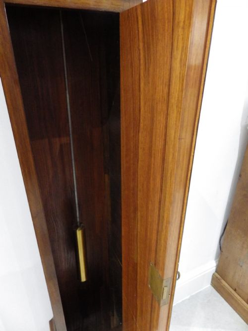ELLIOTT MAHOGANY WESTMINSTER CHIME ART DECO GRANDMOTHER CLOCK 1930S - ADDITIONAL PHOTO 3