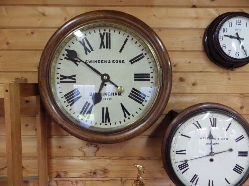 FUSEE DIAL CLOCK 18 INCH DIAL MADE FOR SWINDEN SONS BIRMINGHAM - ADDITIONAL PHOTO 7