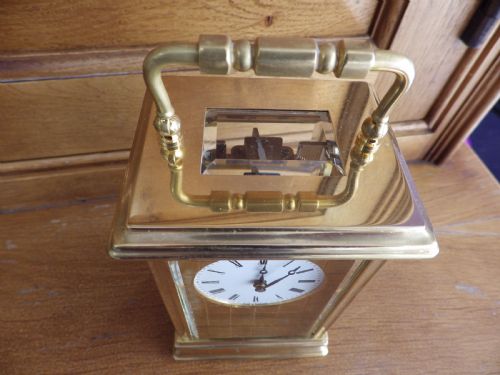 ST JAMES EIGHT DAY CARRIAGE CLOCK FULLY RESTORED 1960S - ADDITIONAL PHOTO 5