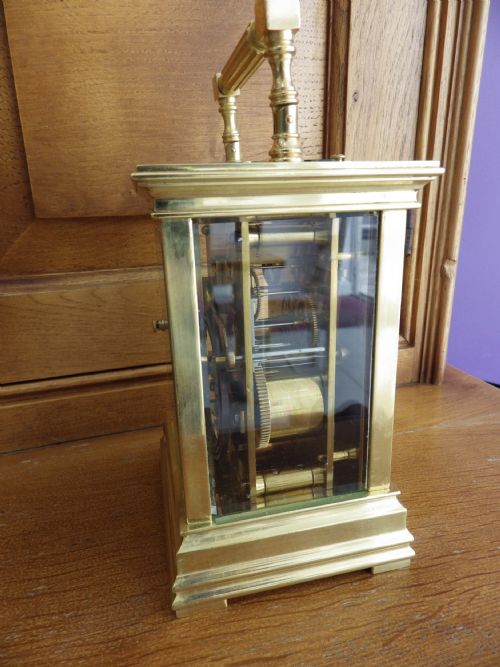 FRENCH REPEATER CARRIAGE CLOCK WITH THE ORIGINAL CASE CIRCL 1880S - ADDITIONAL PHOTO 5