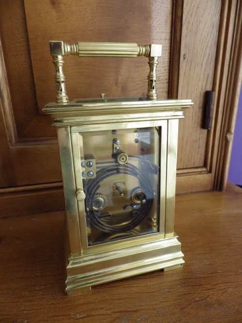 FRENCH REPEATER CARRIAGE CLOCK WITH THE ORIGINAL CASE CIRCL 1880S - ADDITIONAL PHOTO 6
