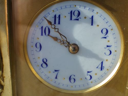 FRENCH REPEATING CARRIAGE CLOCK WITH ENAMEL BANDINGS FULLY RESTORED 1900 - ADDITIONAL PHOTO 6