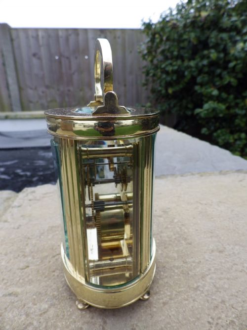 FRENCH OVAL CARRIAGE CLOCK CIRCL 1900 - ADDITIONAL PHOTO 3