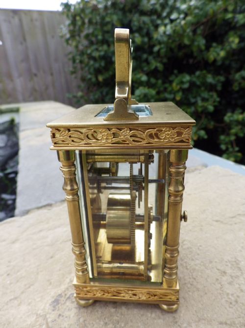 FRENCH CARRIAGE CLOCK 1890S - ADDITIONAL PHOTO 1