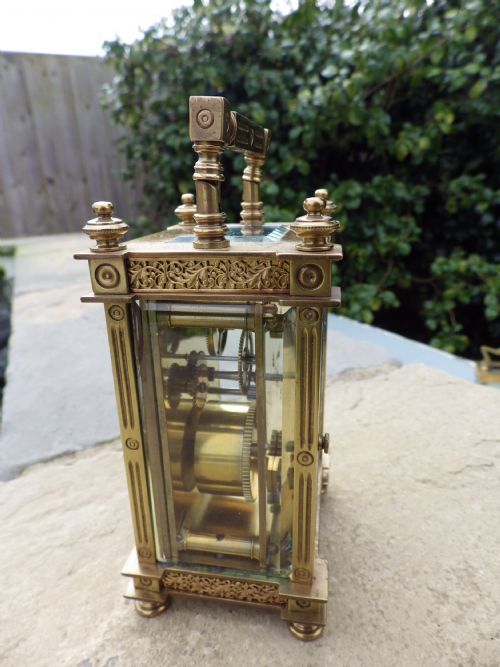 FRENCH CARRIAGE CLOCK 1890S - ADDITIONAL PHOTO 1