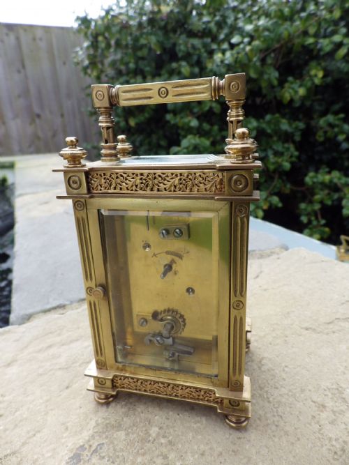 FRENCH CARRIAGE CLOCK 1890S - ADDITIONAL PHOTO 2
