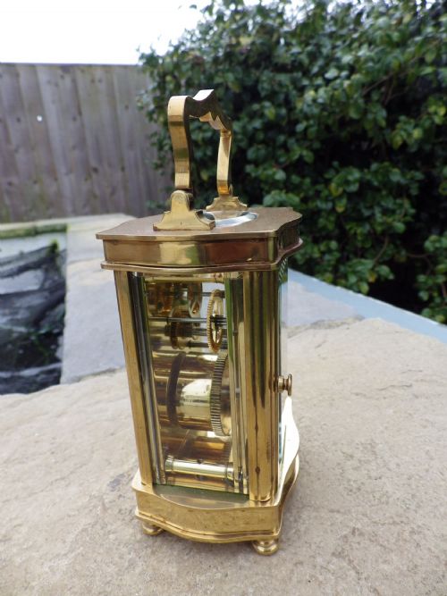 ENGLISH CARRIAGE CLOCK OLD STOCK 1960 - ADDITIONAL PHOTO 1