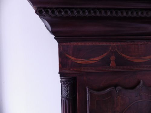 LONGCASE GRANDFATHER CLOCK 1799 BY CHARLES DOWSETT OF CANTERBURY - ADDITIONAL PHOTO 4