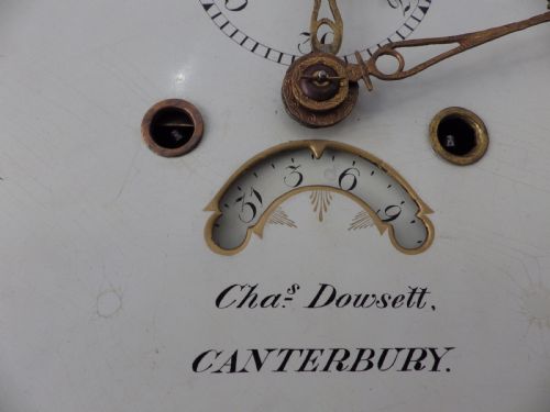 LONGCASE GRANDFATHER CLOCK 1799 BY CHARLES DOWSETT OF CANTERBURY - ADDITIONAL PHOTO 13