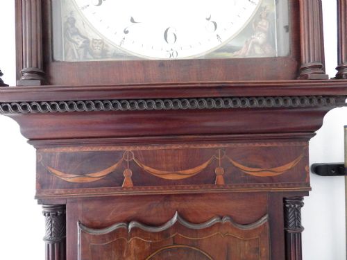 LONGCASE GRANDFATHER CLOCK 1799 BY CHARLES DOWSETT OF CANTERBURY - ADDITIONAL PHOTO 5
