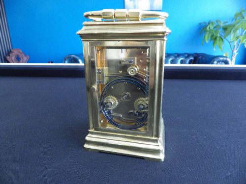 FRENCH REPEATER CARRIAGE CLOCK FULLY RESTORED 1880 - ADDITIONAL PHOTO 2