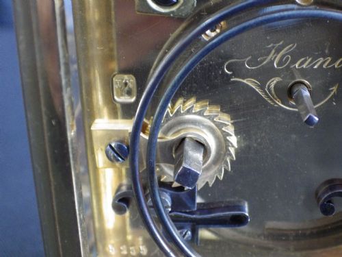 FRENCH STRIKING CARRIAGE CLOCK BY HENRY JACOB 1880 - ADDITIONAL PHOTO 3