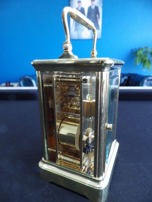 FRENCH STRIKING CARRIAGE CLOCK BY HENRY JACOB 1880 - ADDITIONAL PHOTO 1