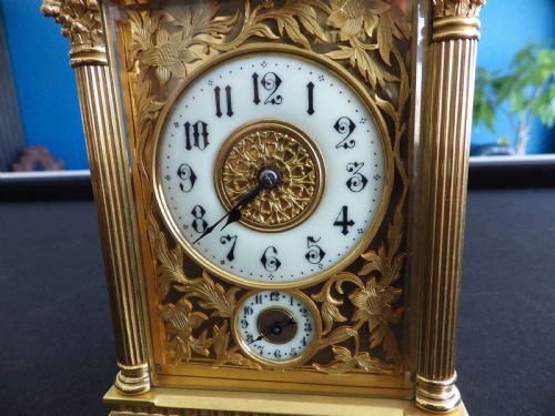 FRENCH GRAND SONNERIE CARRIAGE CLOCK 1890 - ADDITIONAL PHOTO 1