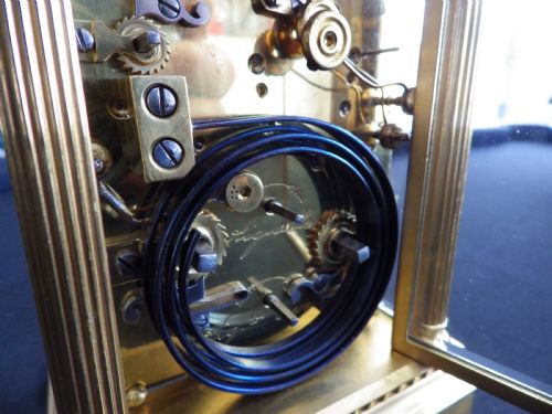 FRENCH GRAND SONNERIE CARRIAGE CLOCK 1890 - ADDITIONAL PHOTO 4