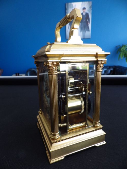 FRENCH GRAND SONNERIE CARRIAGE CLOCK 1890 - ADDITIONAL PHOTO 2