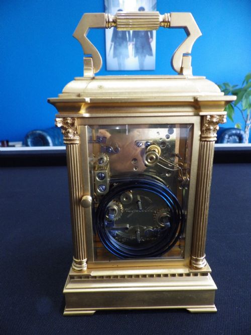 FRENCH GRAND SONNERIE CARRIAGE CLOCK 1890 - ADDITIONAL PHOTO 3