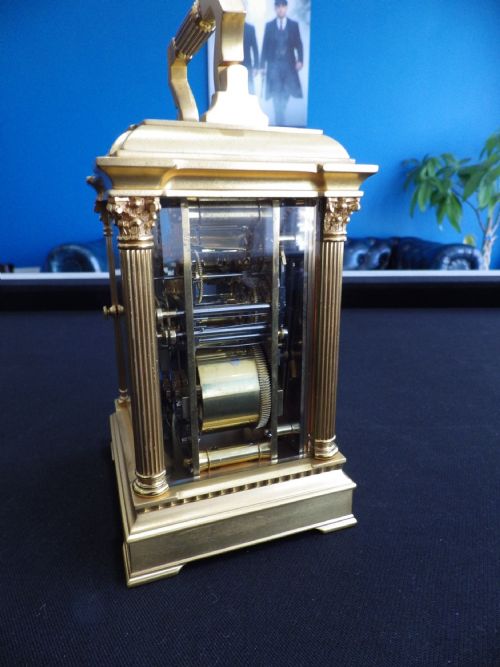 FRENCH GRAND SONNERIE CARRIAGE CLOCK 1890 - ADDITIONAL PHOTO 5