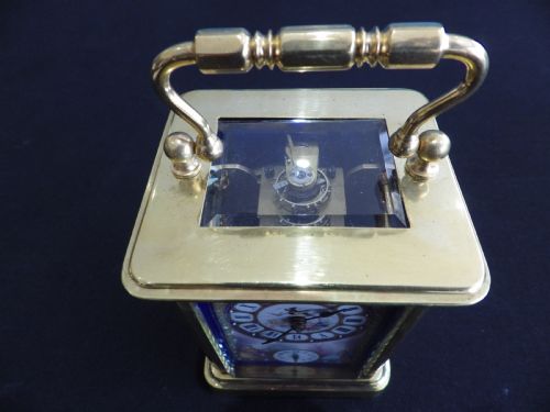 FRENCH PORCELAIN PANEL CARRIAGE CLOCK - ADDITIONAL PHOTO 4