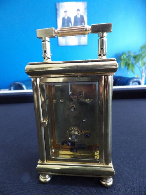 FRENCH CARRIAGE CLOCK RARE DELFT ENAMEL DIAL 1900 - ADDITIONAL PHOTO 2