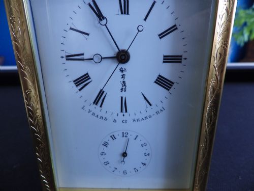 RARE FRENCH CARRIAGE CLOCK FOR THE MARKET IN CHINA SWEEP SECONDS - ADDITIONAL PHOTO 1