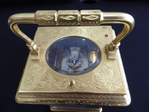 RARE FRENCH CARRIAGE CLOCK FOR THE MARKET IN CHINA SWEEP SECONDS - ADDITIONAL PHOTO 2