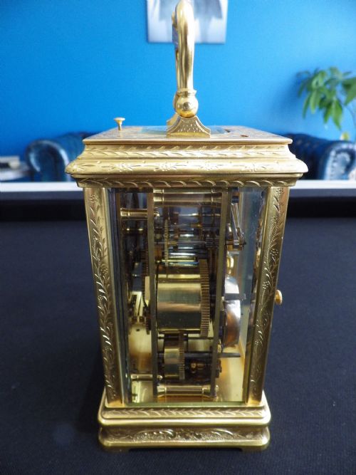 RARE FRENCH CARRIAGE CLOCK FOR THE MARKET IN CHINA SWEEP SECONDS - ADDITIONAL PHOTO 3