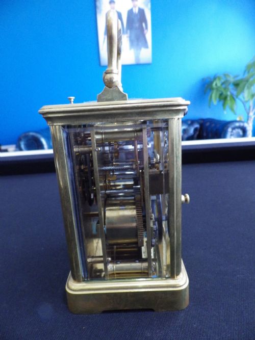 FRENCH FIVE MINUTE REPEATER CARRIAGE CLOCK 1880 - ADDITIONAL PHOTO 2