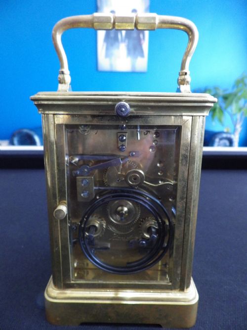 FRENCH FIVE MINUTE REPEATER CARRIAGE CLOCK 1880 - ADDITIONAL PHOTO 3