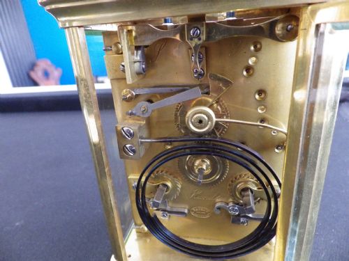 FRENCH FIVE MINUTE REPEATING CARRIAGE CLOCK 1890 - ADDITIONAL PHOTO 4