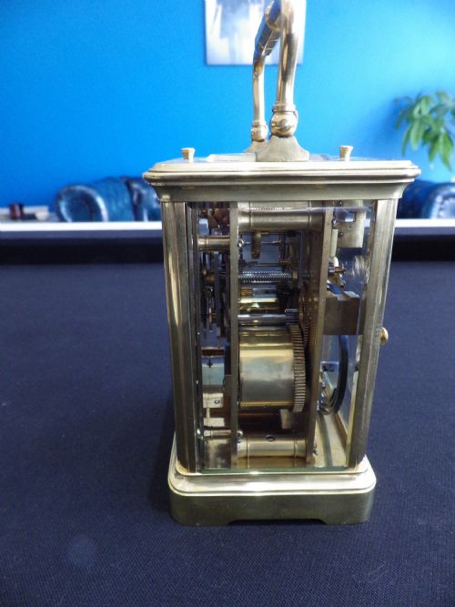 FRENCH FIVE MINUTE REPEATING CARRIAGE CLOCK 1890 - ADDITIONAL PHOTO 2