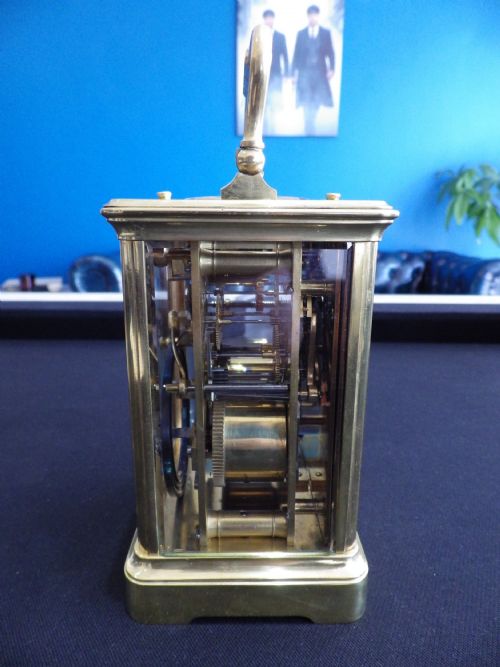 FRENCH FIVE MINUTE REPEATING CARRIAGE CLOCK 1890 - ADDITIONAL PHOTO 5