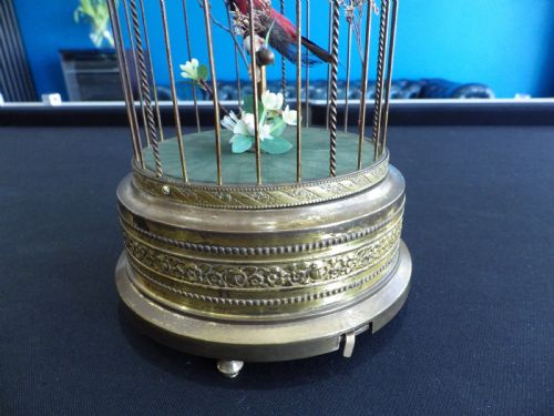 SINGING BIRD IN A CAGE BY KARL GRIESBAUM BLACK FOREST GERMANY 1952 - ADDITIONAL PHOTO 1