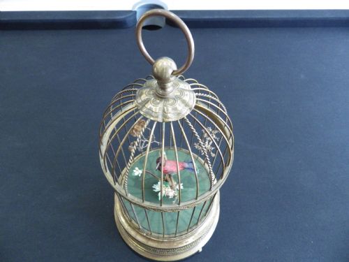 SINGING BIRD IN A CAGE BY KARL GRIESBAUM BLACK FOREST GERMANY 1952 - ADDITIONAL PHOTO 3