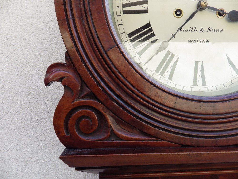 Large Tavern Clock In Flame Mahogany By Smith & Sons Of Walton View V