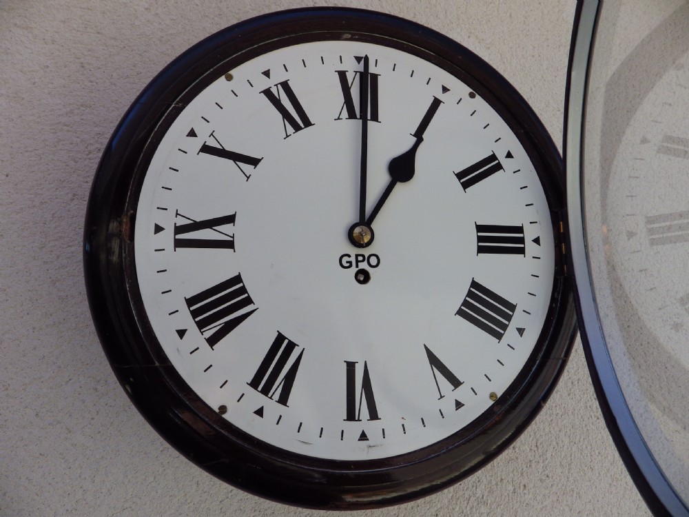 Fusee GPO Wall Clock 1930's View V