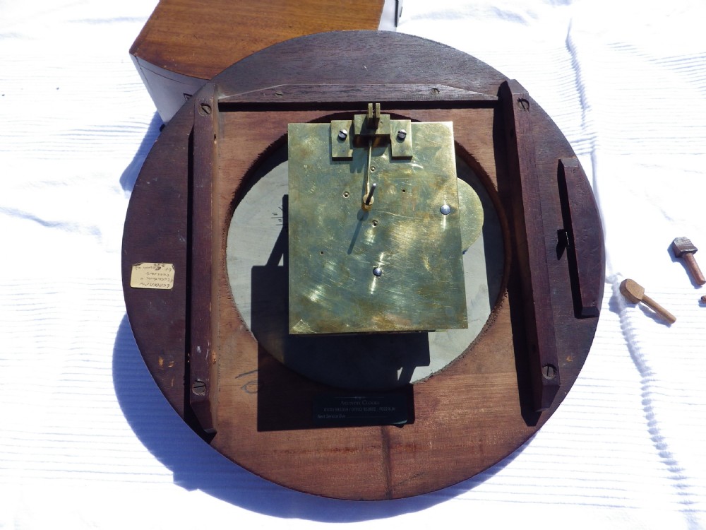 English Fusee Drop Dial Wall Clock View VII